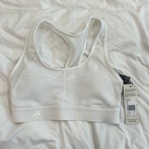 Adidas Stella McCartney White Aeroready Ess Bra Size Small